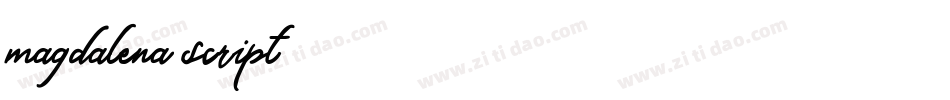 magdalena script字体转换